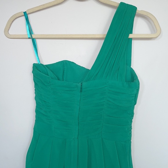 H&M One Shoulder Flowy Green Dress - Picture 5 of 6